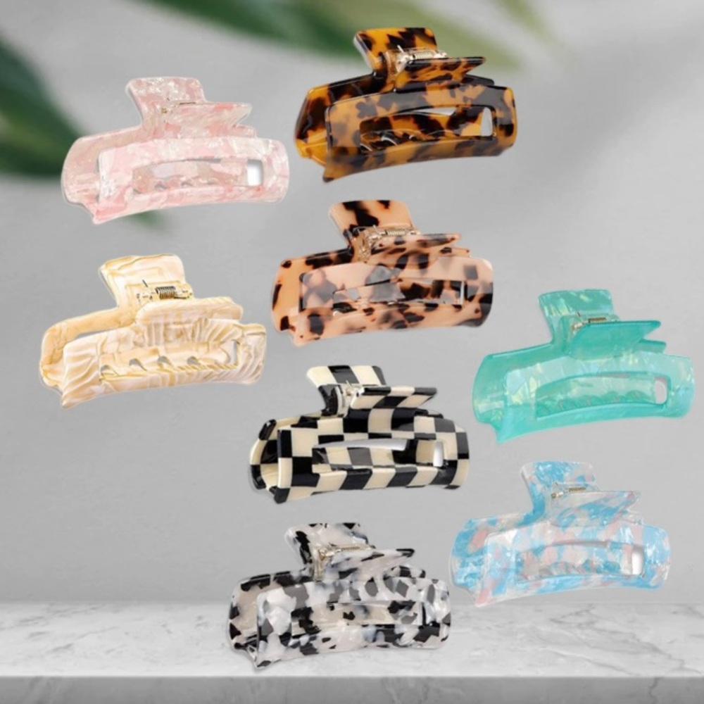 🎉3 for $15🎉 8 Piece Modern Hair Claw Clips